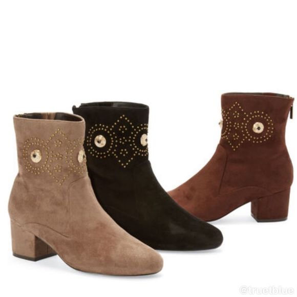 Embellished Faux Suede Booties - Picture 2 of 8